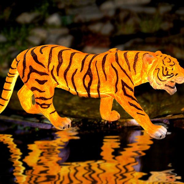 Tiger Garden Statue | LED Tiger Outdoor Lights Decors | Glow Garden