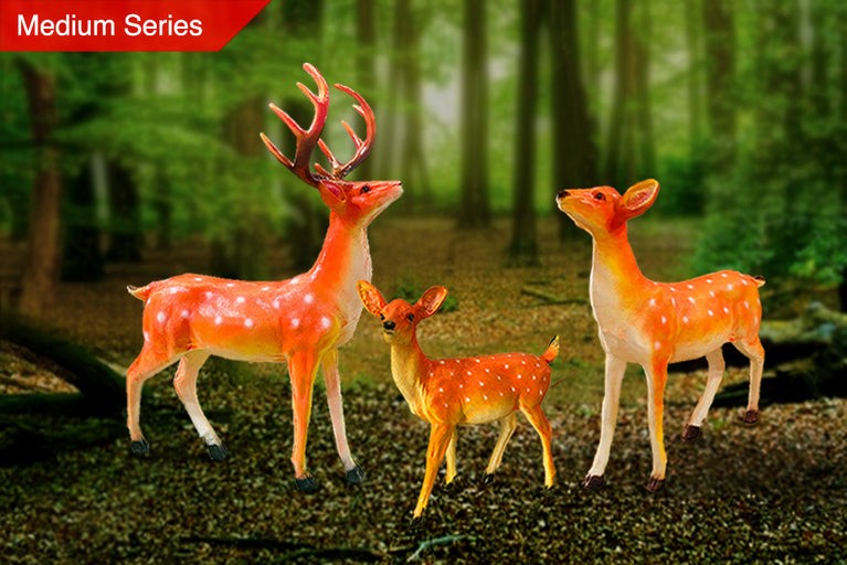 Translucent Resin: Set of Glowing 3 Deer (Medium Series)