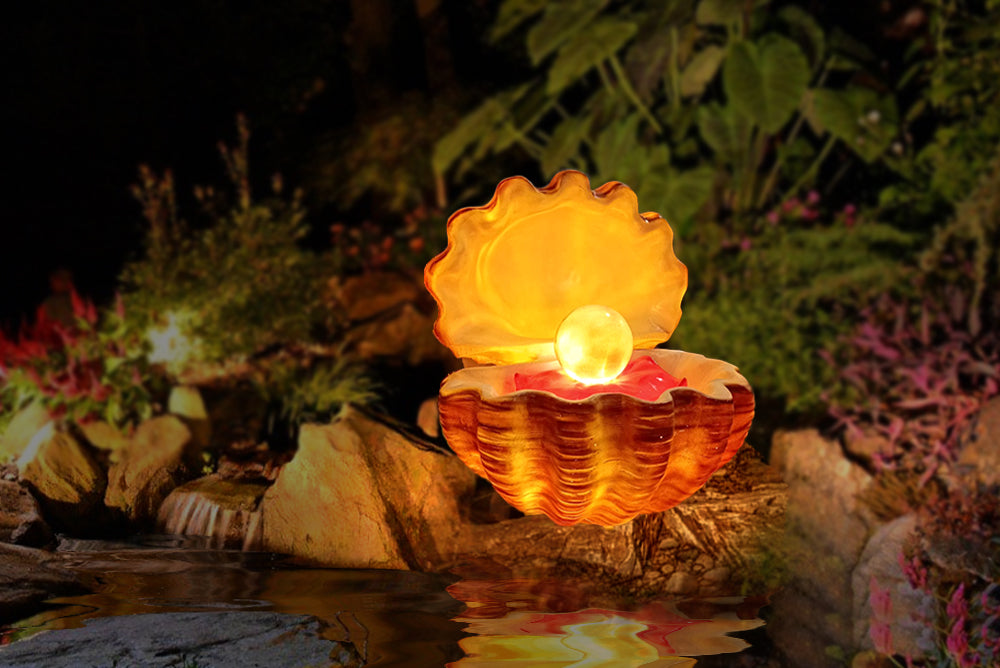 Glow Shell Glowing Pearl Shell | Elegant LED Décor for Any Space – Glow Garden